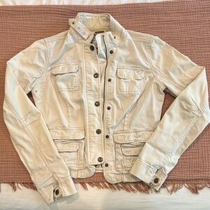 Abercrombie & Fitch Women's Beige Utility Jacket Vintage 2005